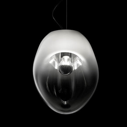 Lampe Plafonnier en Verre Soufflé | Design Épuré et Atmosphère Sereine