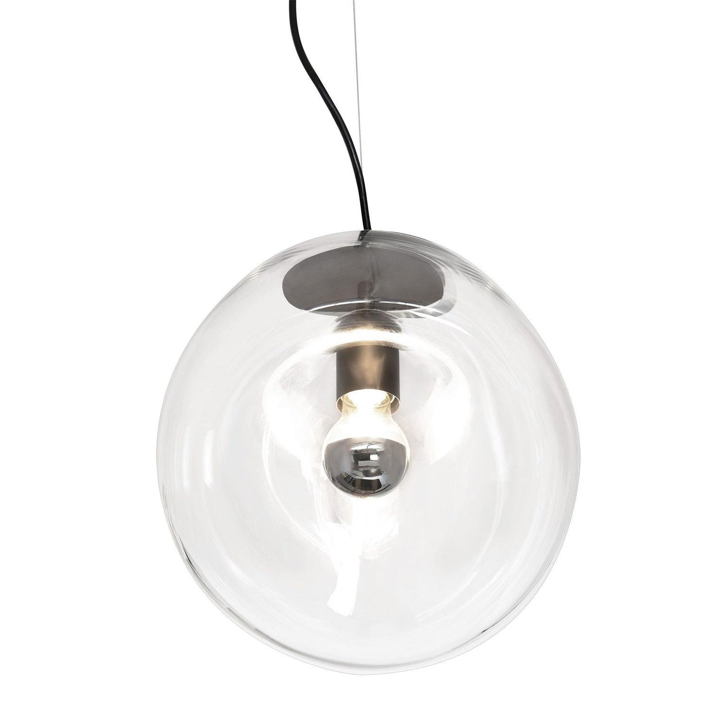 Lampe Plafonnier en Verre Soufflé | Design Épuré et Atmosphère Sereine
