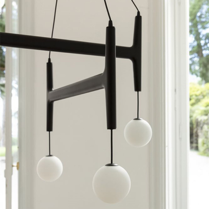 Lampe Pendante Moderne en Bois et Verre | Élégance et Confort pour Votre Intérieur