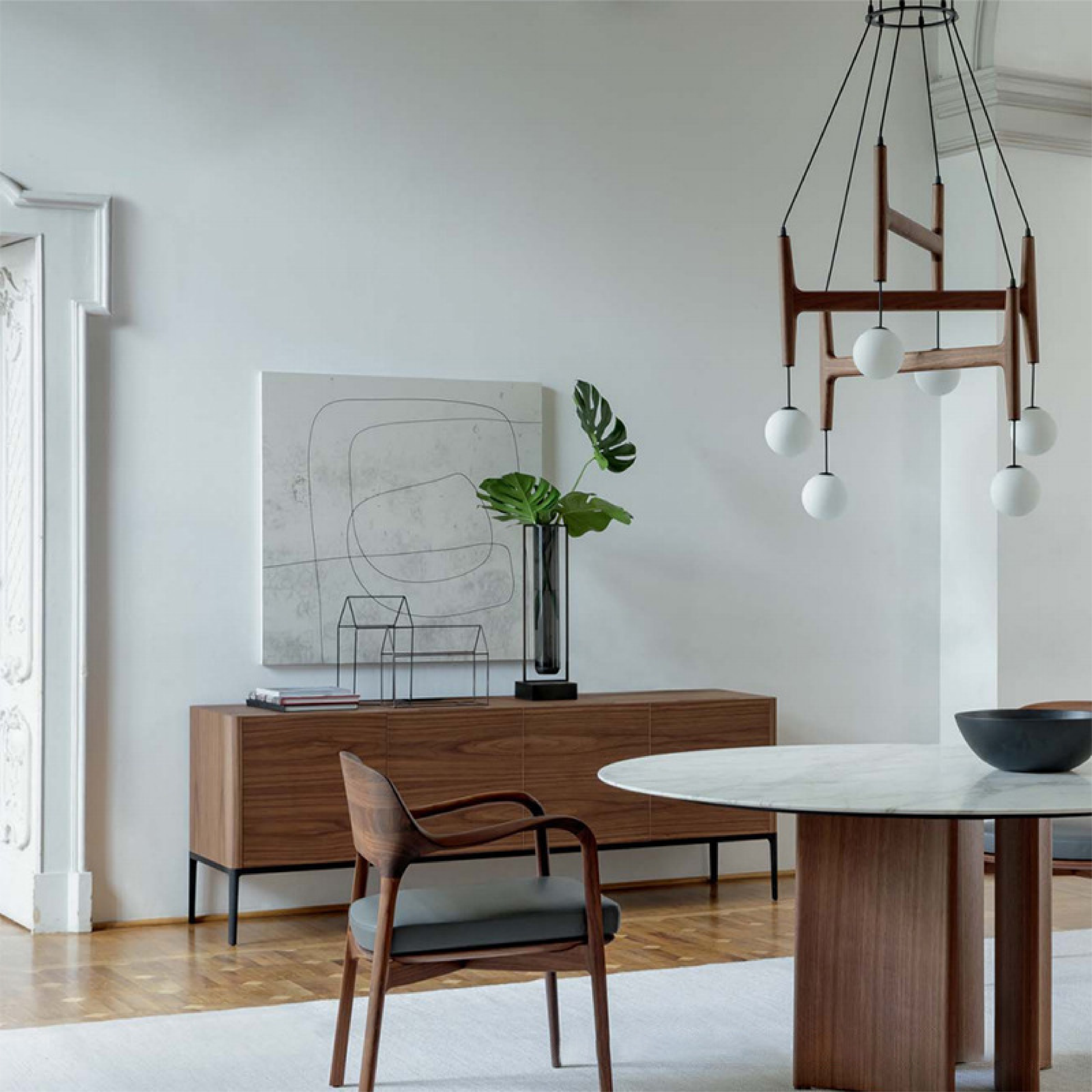 Lampe Pendante Moderne en Bois et Verre | Élégance et Confort pour Votre Intérieur