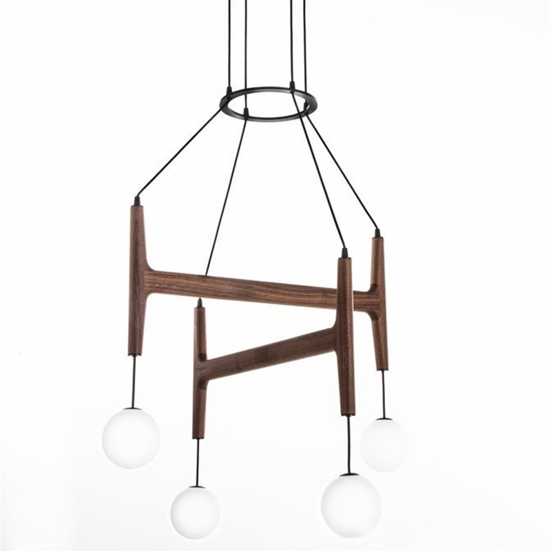Lampe Pendante Moderne en Bois et Verre | Élégance et Confort pour Votre Intérieur