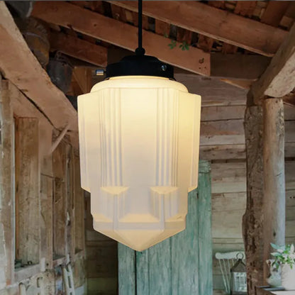 Lampe Pendante Géométrique Vintage | Éclairage Chaud et Design Élégant