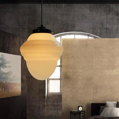 Lampe Pendante Géométrique Vintage | Éclairage Chaud et Design Élégant