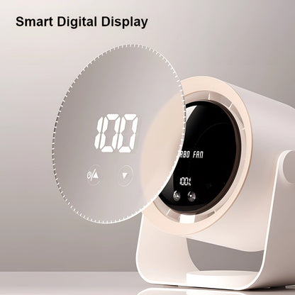 Ventilateur Turbo Silencieux sans Lame | Refroidissement Compact avec Affichage LED