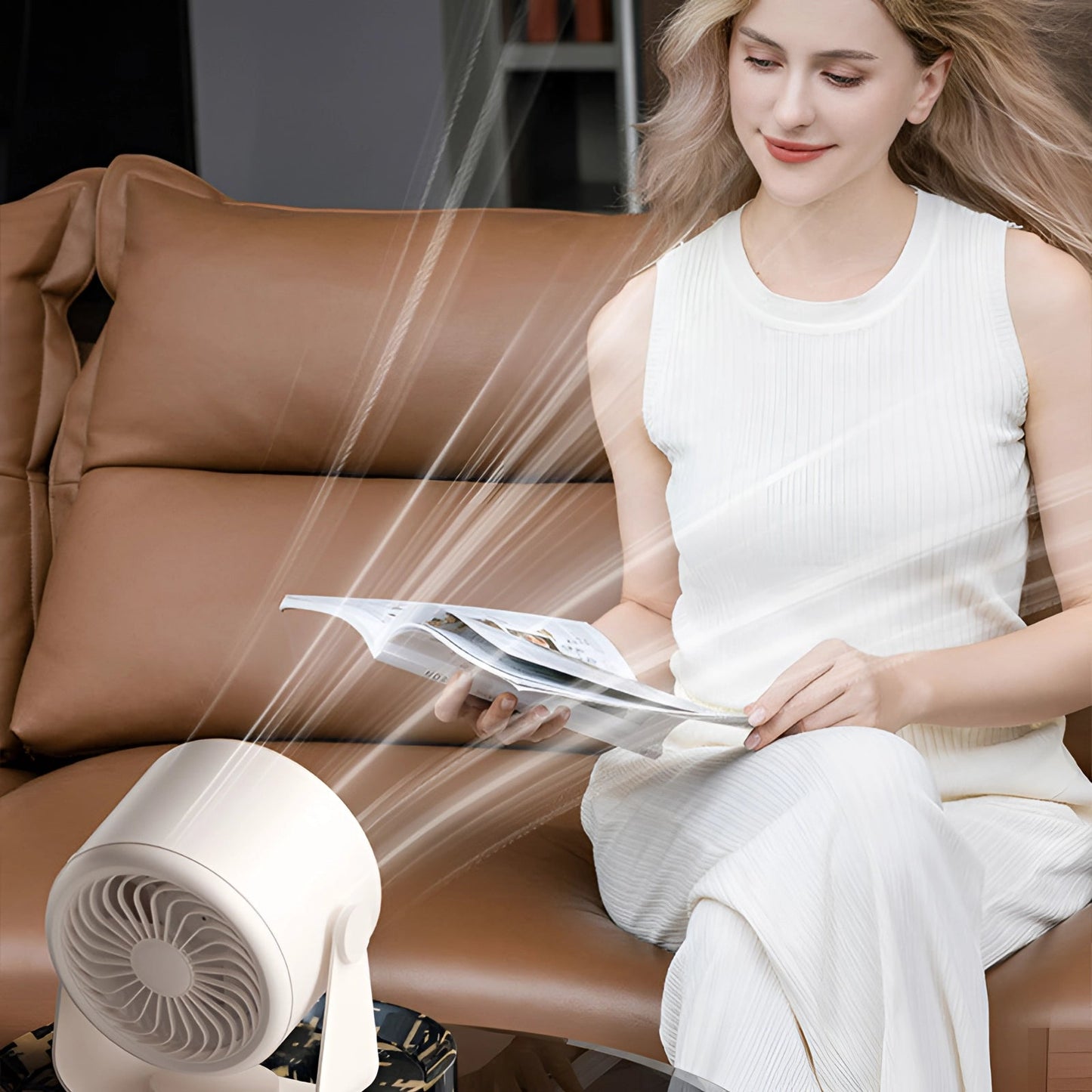 Ventilateur Turbo Silencieux sans Lame | Refroidissement Compact avec Affichage LED