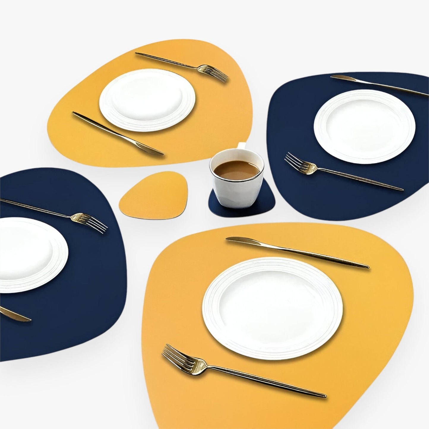 Sous-assiettes Réversibles en Simili Cuir | Élégance et Protection pour Vos Tables