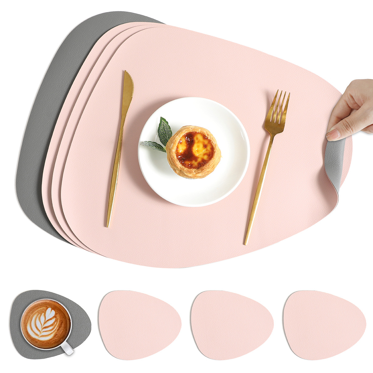 Sous-assiettes Réversibles en Simili Cuir | Élégance et Protection pour Vos Tables