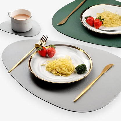 Sous-assiettes Réversibles en Simili Cuir | Élégance et Protection pour Vos Tables