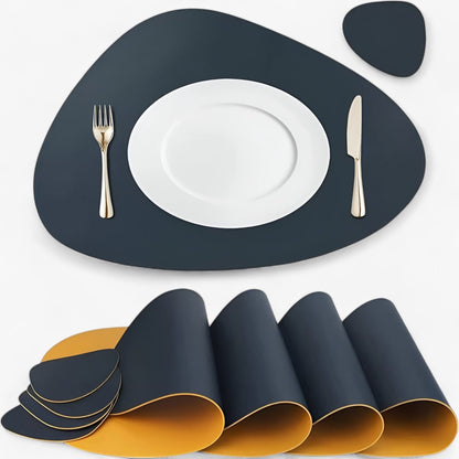 Sous-assiettes Réversibles en Simili Cuir | Élégance et Protection pour Vos Tables