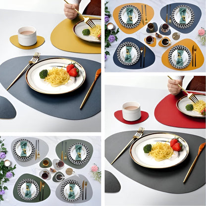 Sous-assiettes Réversibles en Simili Cuir | Élégance et Protection pour Vos Tables