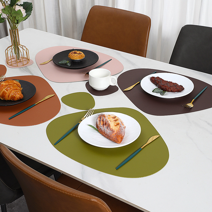 Sous-assiettes Réversibles en Simili Cuir | Élégance et Protection pour Vos Tables
