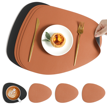 Sous-assiettes Réversibles en Simili Cuir | Élégance et Protection pour Vos Tables