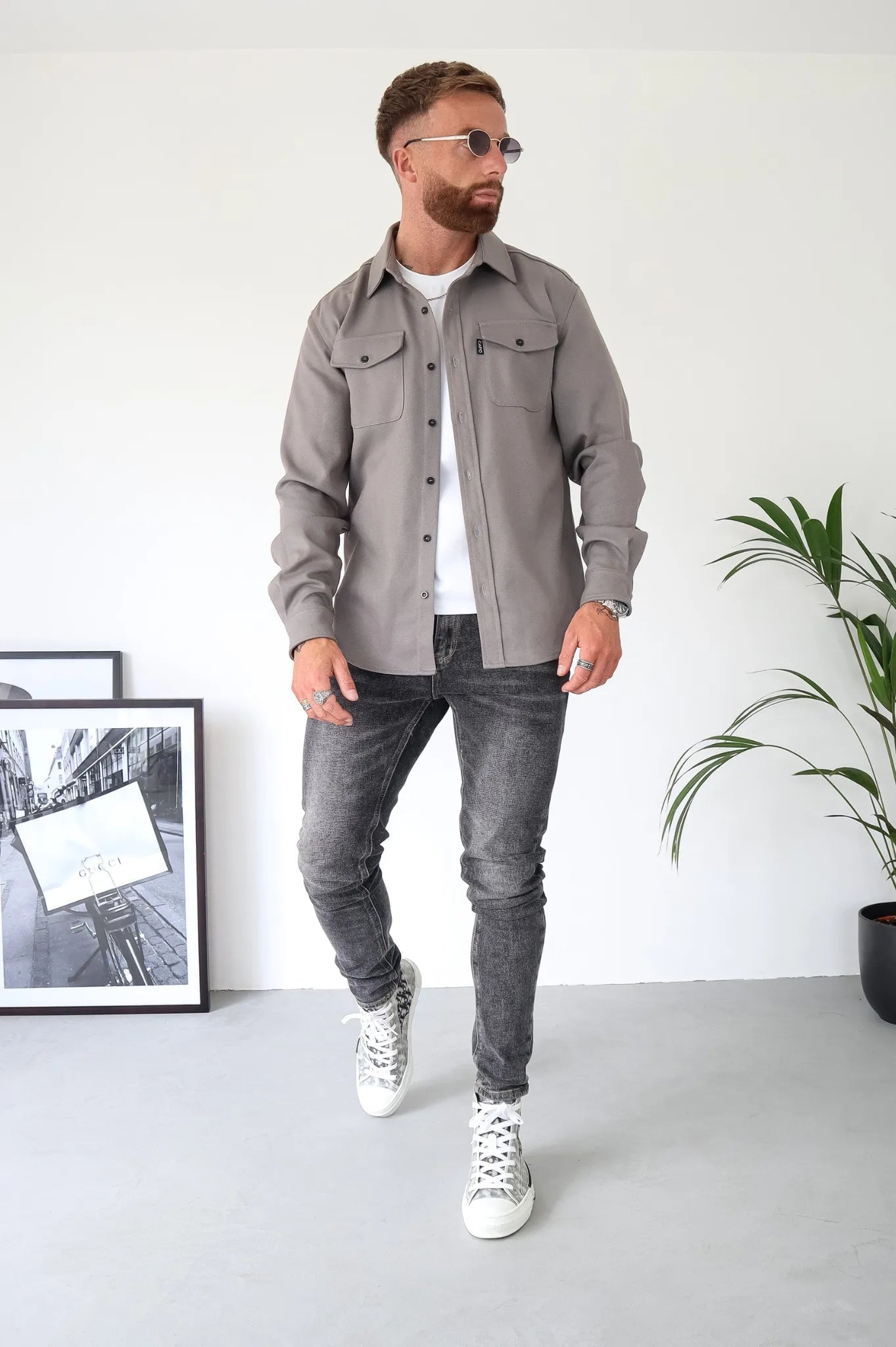 Veste Chemise Boutonnée pour Hommes | Confort Décontracté avec Poches Pratiques