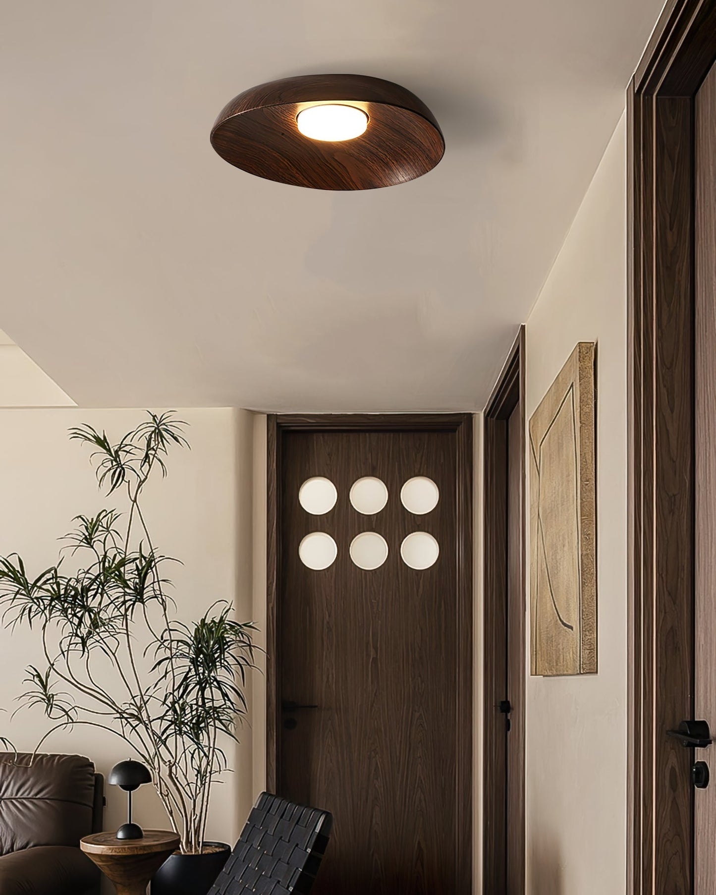 Plafonnier Design Minimaliste | Éclairage Doux et Chaleureux