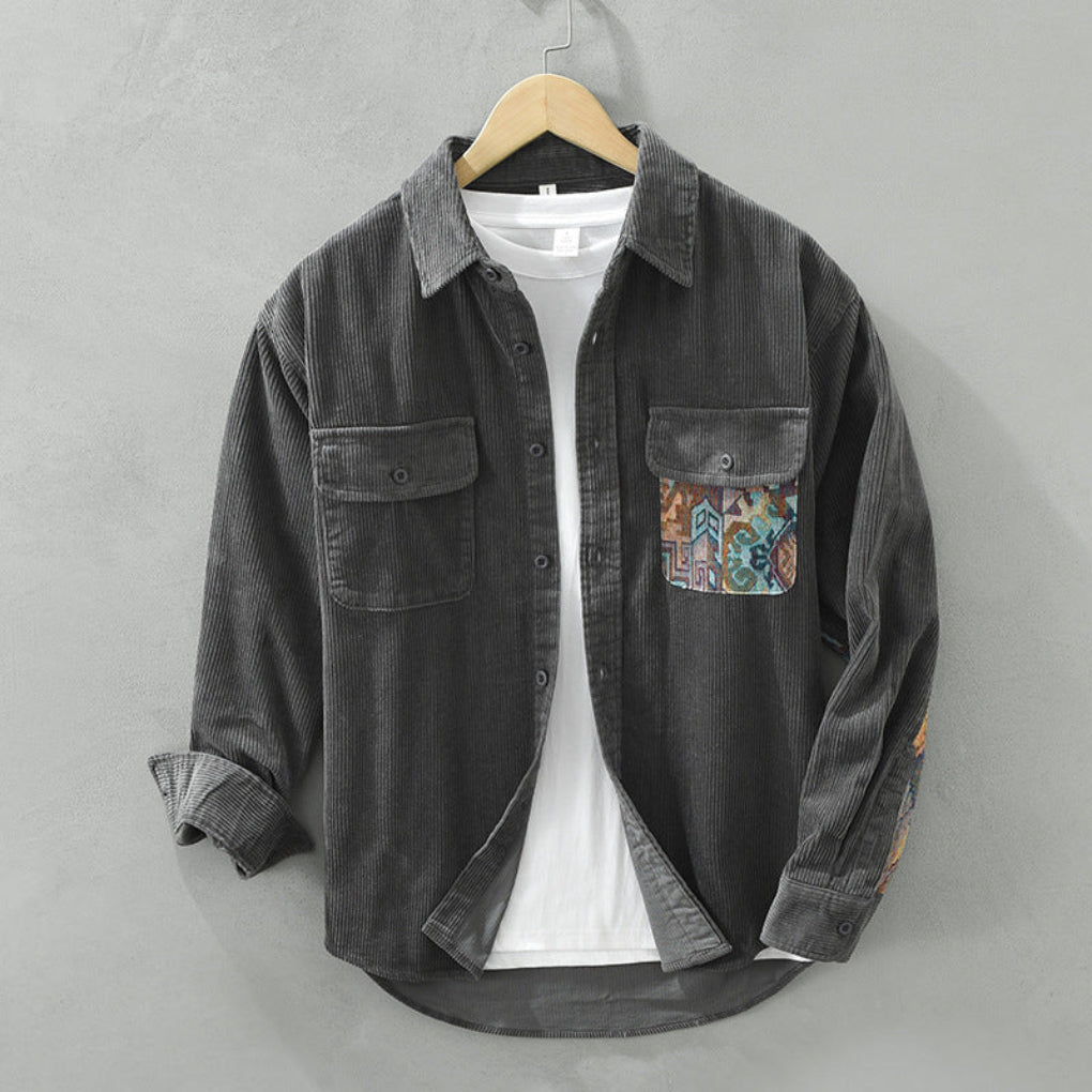 Chemise Vintage à Manches Longues pour Hommes | Élégance Intemporelle et Polyvalente
