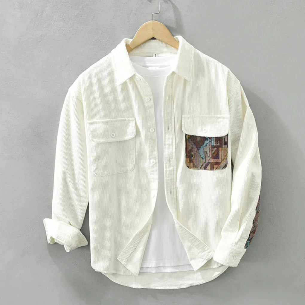 Chemise Vintage à Manches Longues pour Hommes | Élégance Intemporelle et Polyvalente