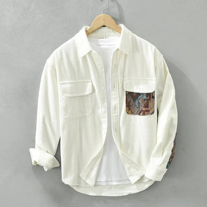 Chemise Vintage à Manches Longues pour Hommes | Élégance Intemporelle et Polyvalente