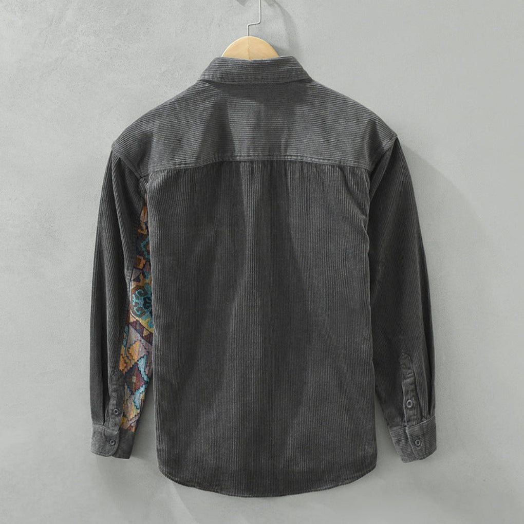 Chemise Vintage à Manches Longues pour Hommes | Élégance Intemporelle et Polyvalente