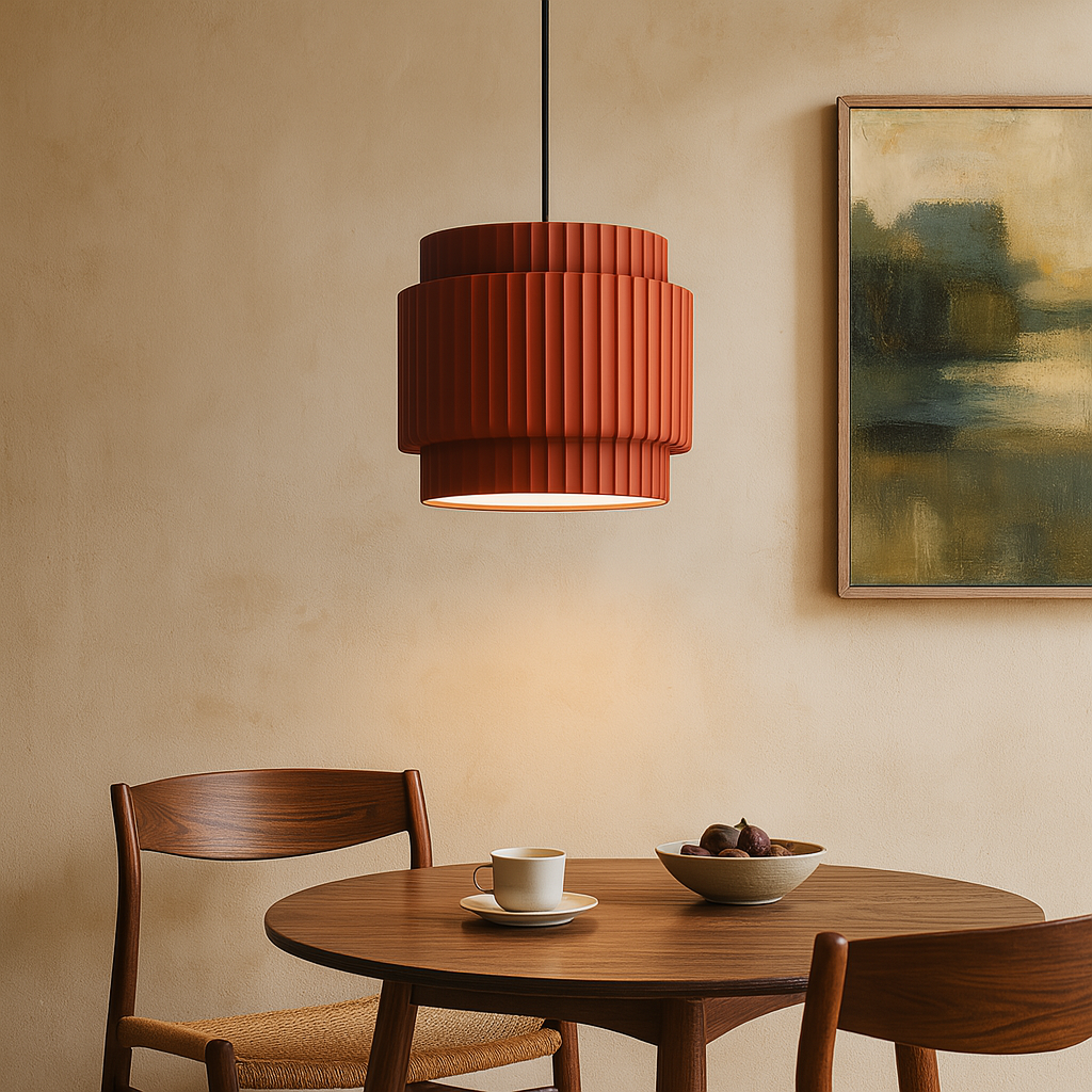 Lampe Suspendue en Céramique Colorée | Design Contemporain et Atmosphère Chaleureuse