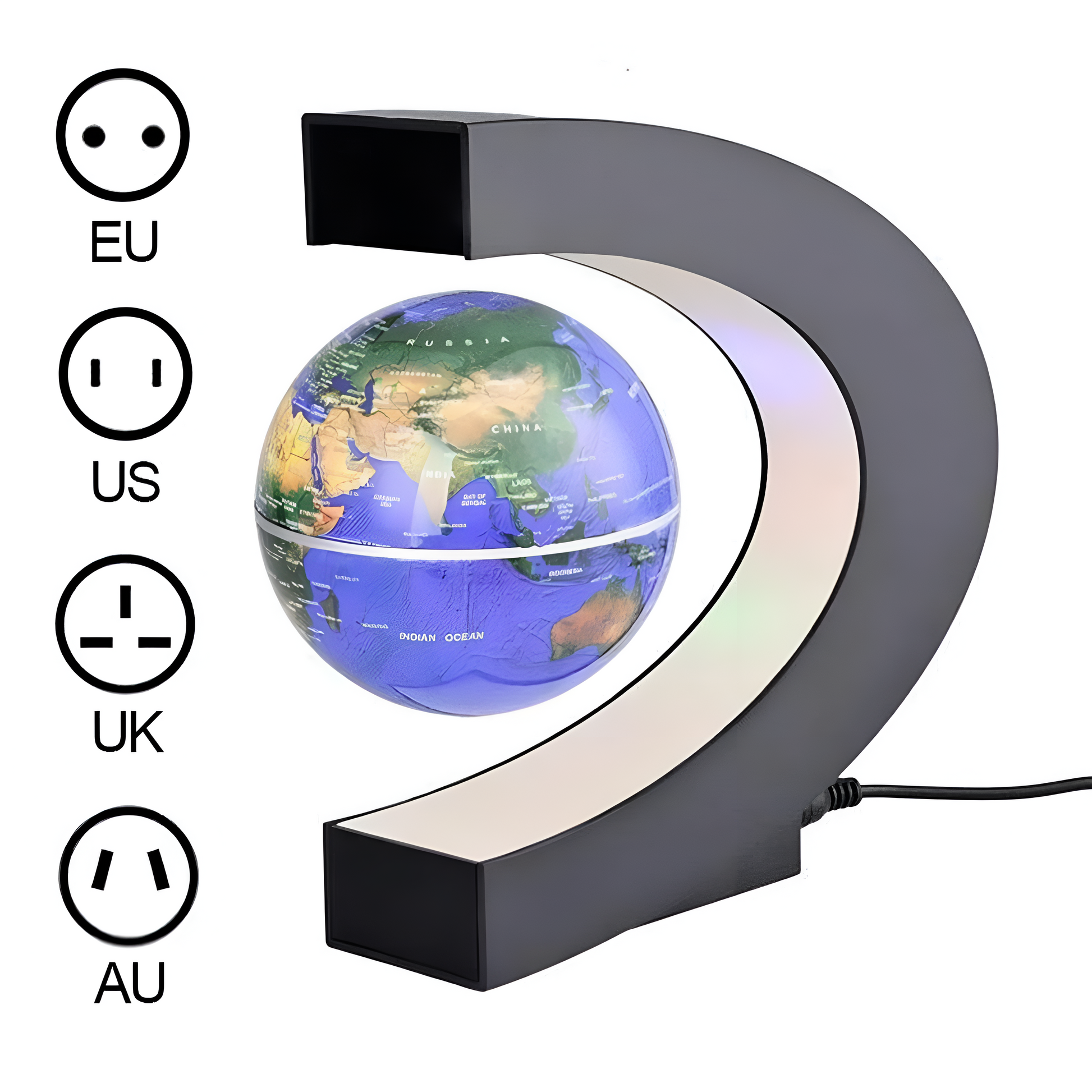 Lampe Globe Lévitation Magnétique | Affichage LED Flottant et Éducatif