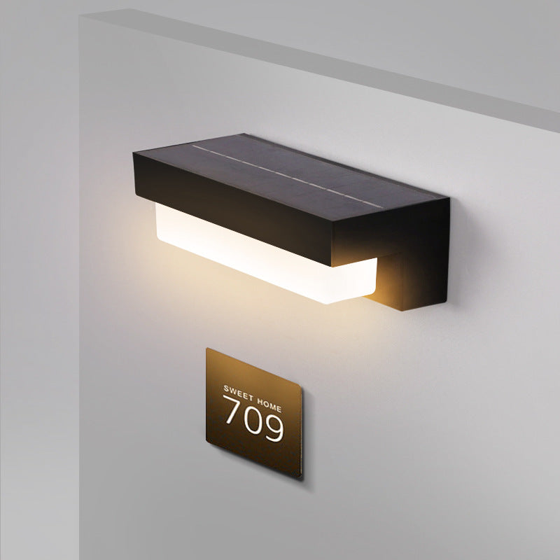 Lampe Murale Solaire pour Extérieur | Design Contemporain et Écologique
