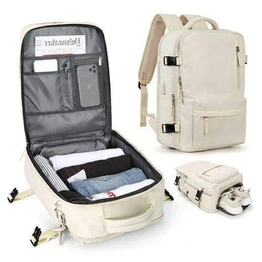 Sac à Dos de Voyage pour Femmes | Élégant et Pratique avec Port USB