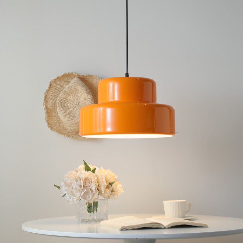 Lampe Pendante Bauhaus Orange | Design Rétro et Couleur Vibrante