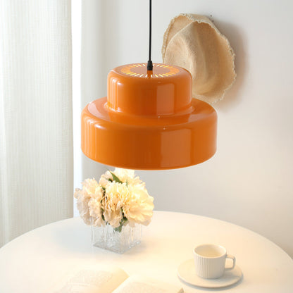 Lampe Pendante Bauhaus Orange | Design Rétro et Couleur Vibrante