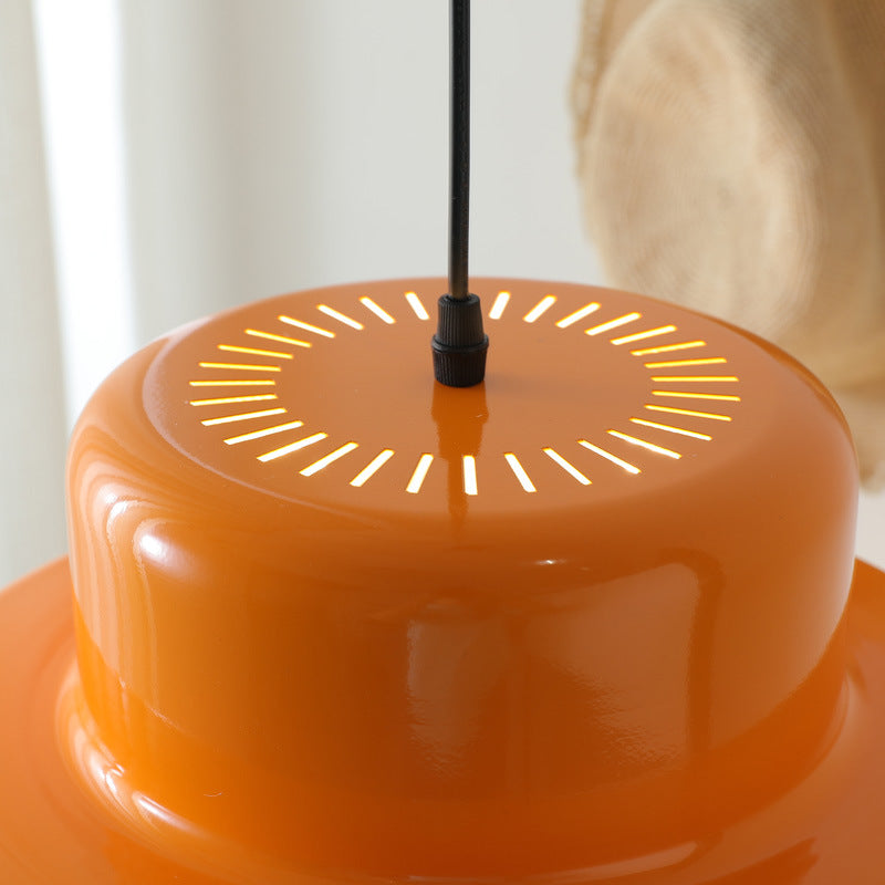 Lampe Pendante Bauhaus Orange | Design Rétro et Couleur Vibrante