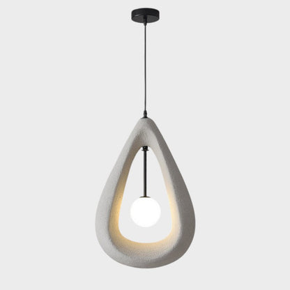 Lampe Suspendue Ovale Japandi | Ambiance Chic et Contemporaine