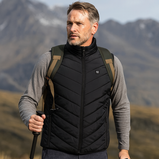 Gilet Chauffant Électrique pour Homme | Léger, Rechargeable et Confortable