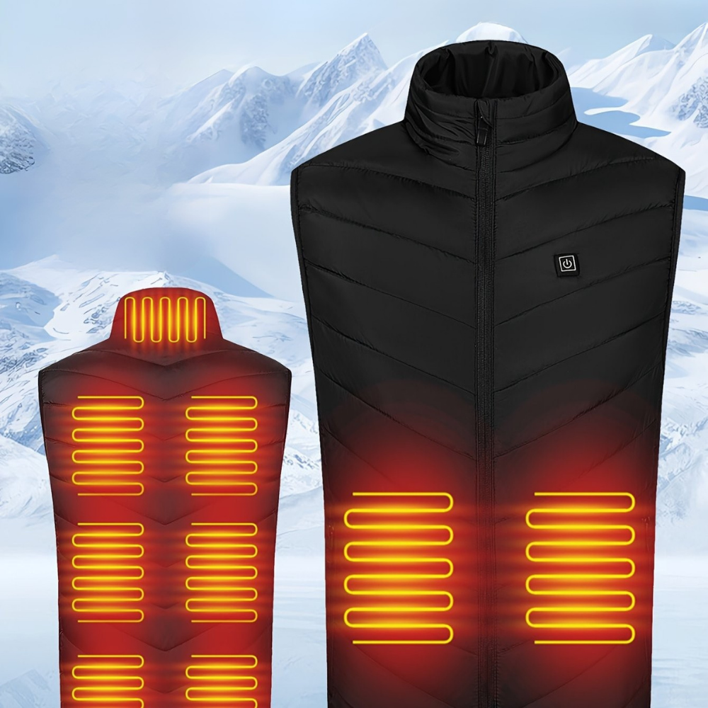 Gilet Chauffant Électrique pour Homme | Léger, Rechargeable et Confortable
