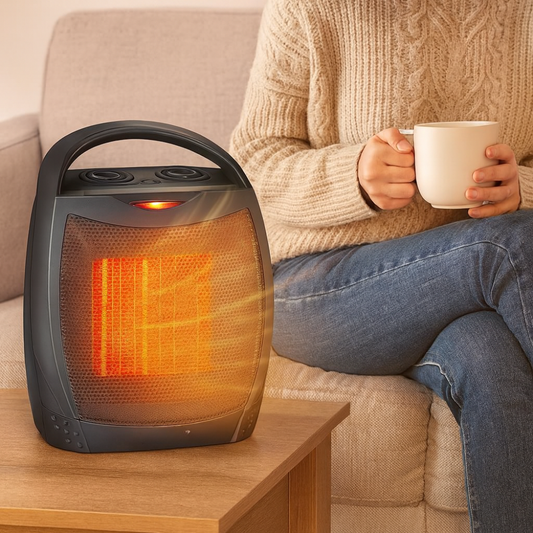 Radiateur Électrique Portable Céramique | Chauffage Rapide et Silencieux avec Télécommande