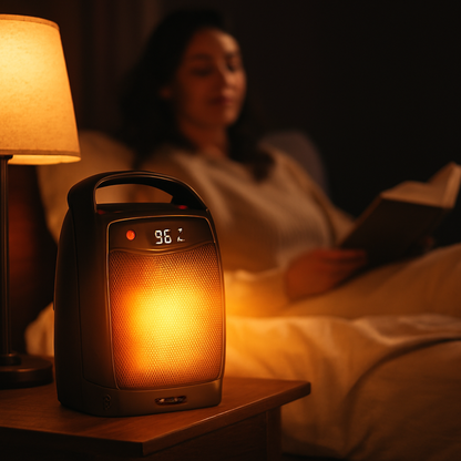 Radiateur Électrique Portable Céramique | Chauffage Rapide et Silencieux avec Télécommande