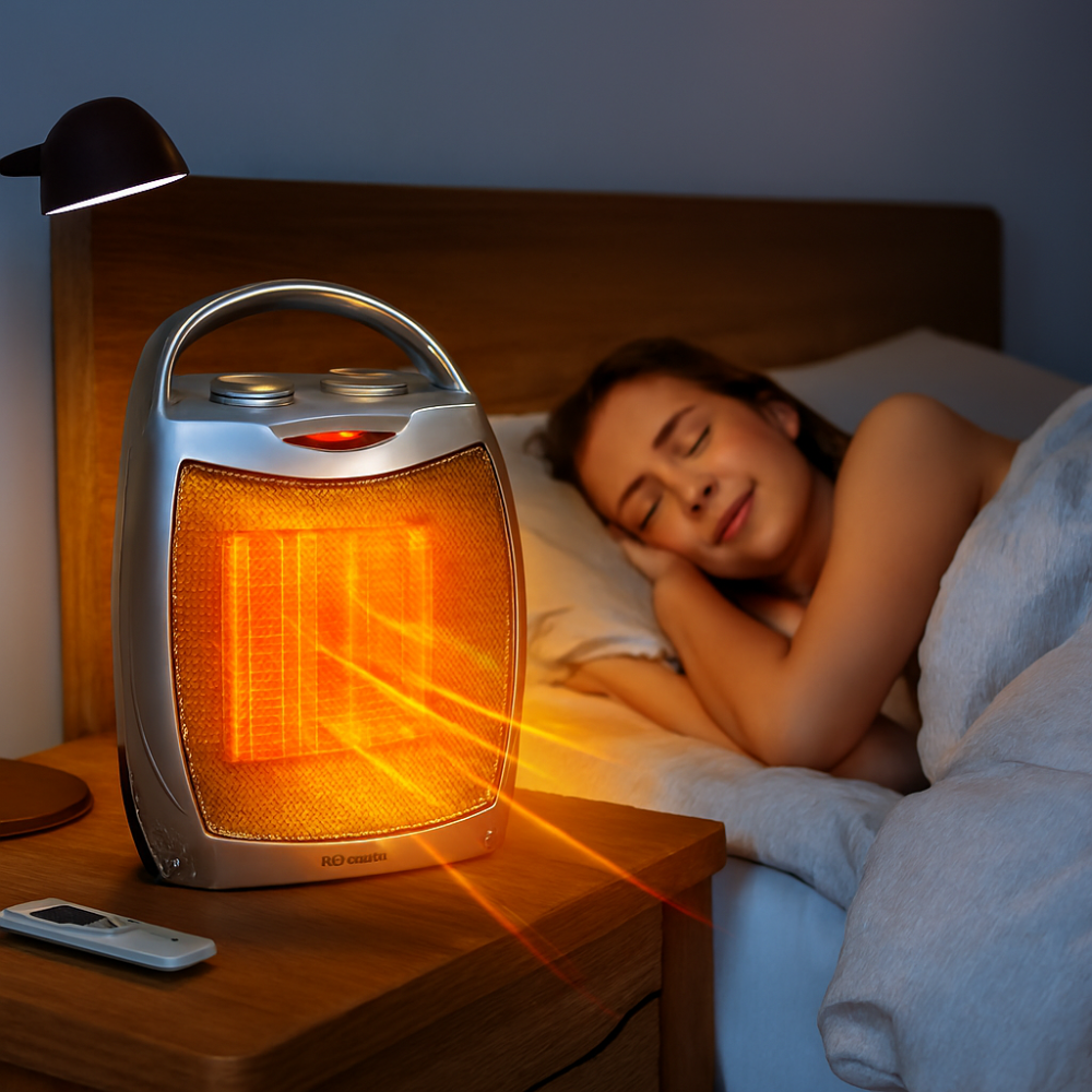 Radiateur Électrique Portable Céramique | Chauffage Rapide et Silencieux avec Télécommande
