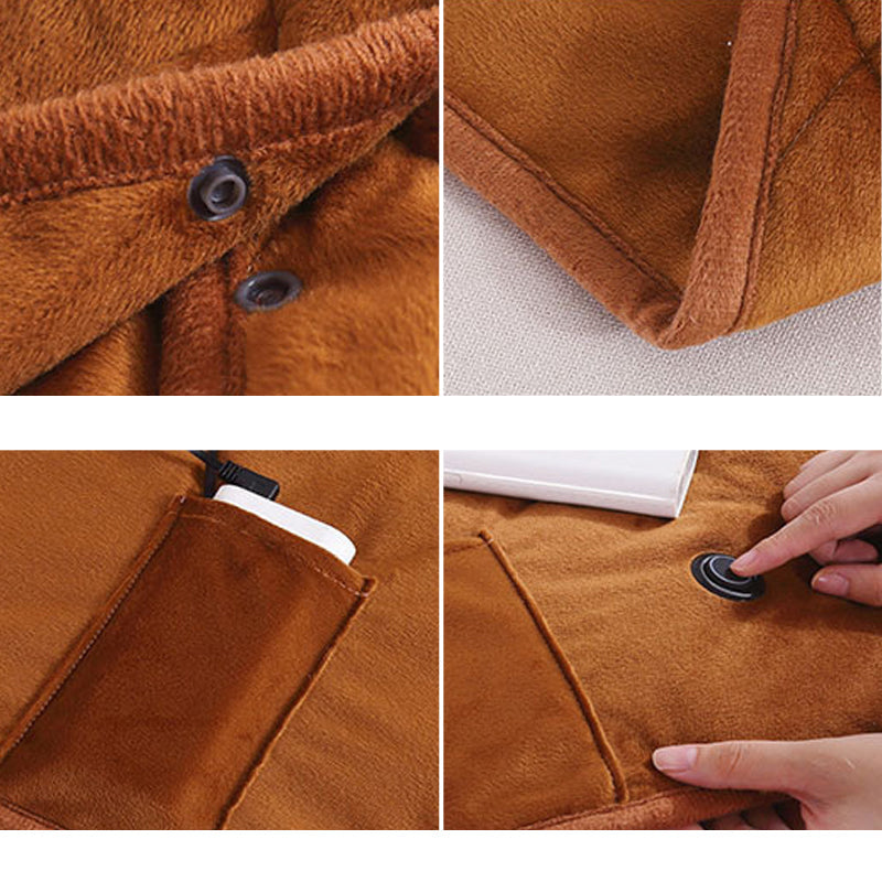 Couverture Chauffante USB | Chaleur Ajustable et Lavable en Machine
