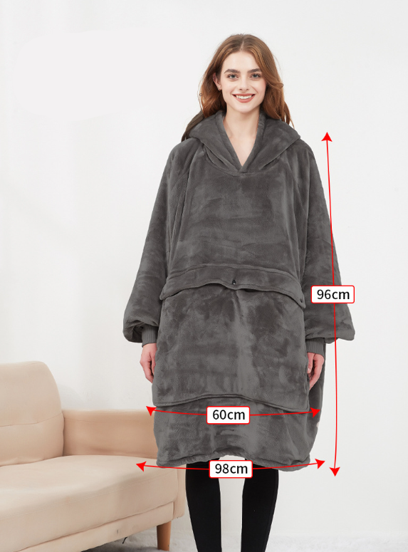 Sweat à Capuche Chauffant Oversize | Confort Douillet et Chaud en Hiver