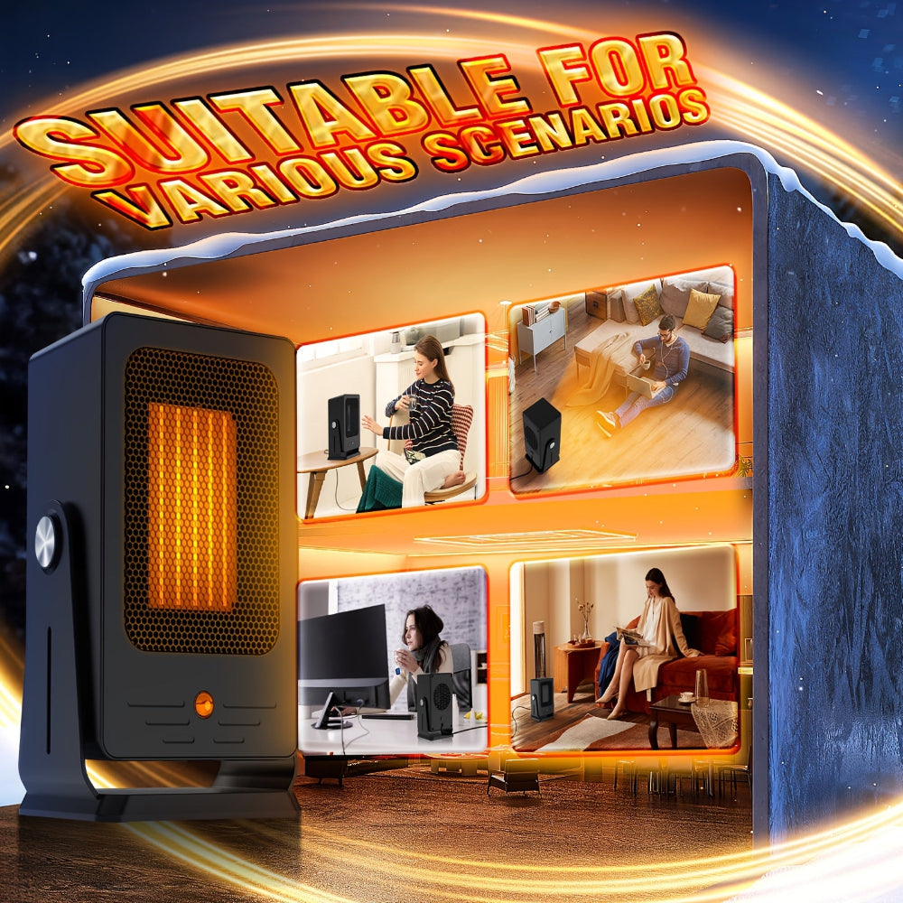Chauffage d'Espace Électrique Portable | Chaleur Rapide et Confortable à Domicile