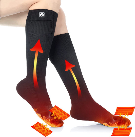 Chaussettes Chauffantes Rechargeables | Confort et Chaleur pour Activités d'Hiver