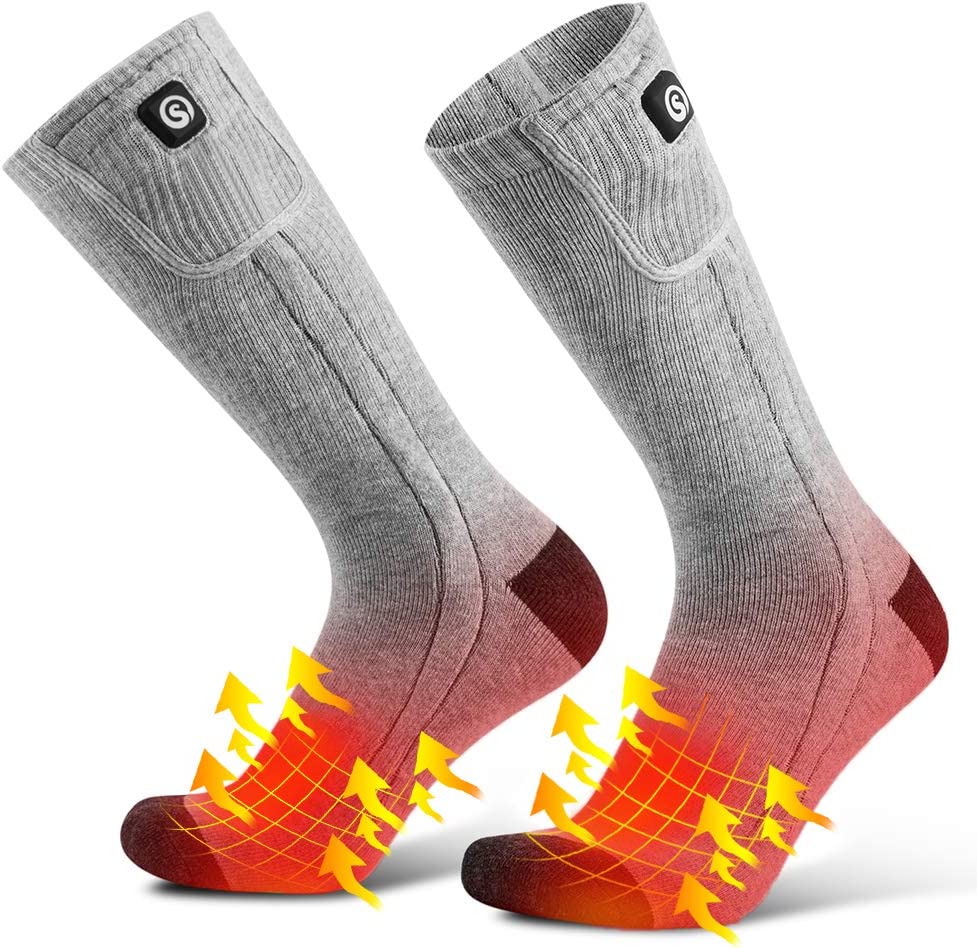 Chaussettes Chauffantes Rechargeables | Confort et Chaleur pour Activités d'Hiver