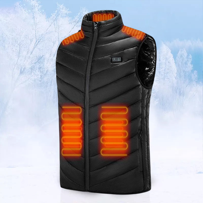 Gilet Chauffant Électrique pour Hommes | Confort Optimal et Ajustable en Hiver