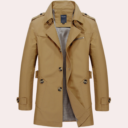 Manteau Trench pour Hommes | Élégance Classique et Confort Automnal
