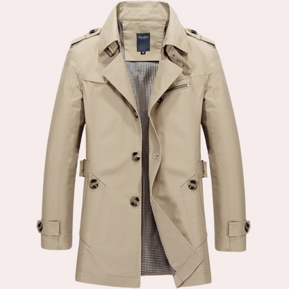 Manteau Trench pour Hommes | Élégance Classique et Confort Automnal