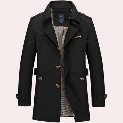 Manteau Trench pour Hommes | Élégance Classique et Confort Automnal