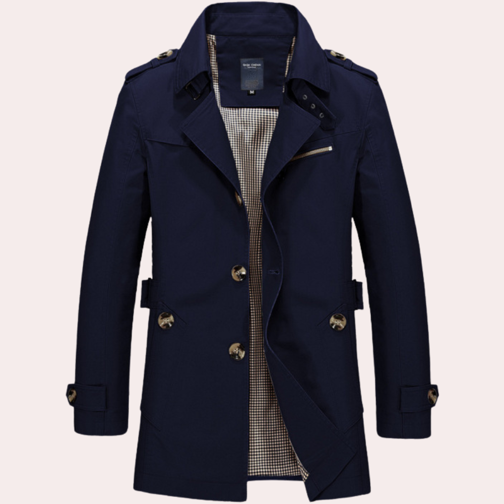 Manteau Trench pour Hommes | Élégance Classique et Confort Automnal