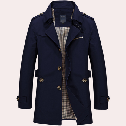 Manteau Trench pour Hommes | Élégance Classique et Confort Automnal