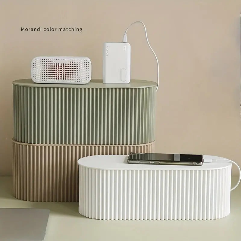 Organisateur de Câbles Élégant | Rangement Pratique pour Bureau et Maison