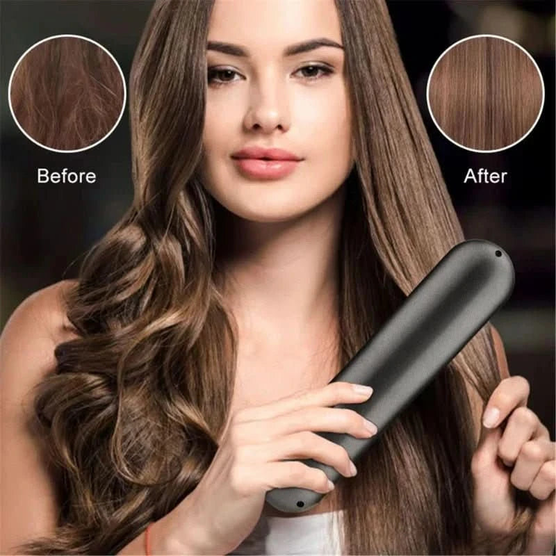 Brosse à Cheveux Sans Fil | Coiffage Rapide et Portable