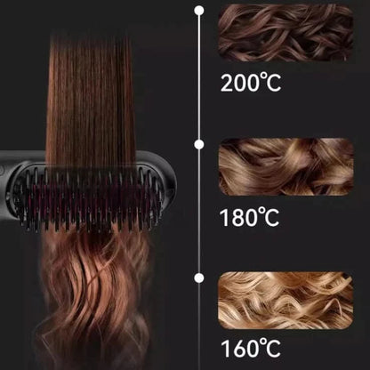 Brosse à Cheveux Sans Fil | Coiffage Rapide et Portable