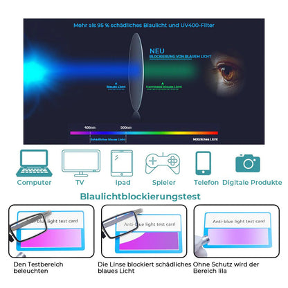 Lunettes de Lecture Pliantes en Titane | Élégance et Protection Anti-Lumière Bleue